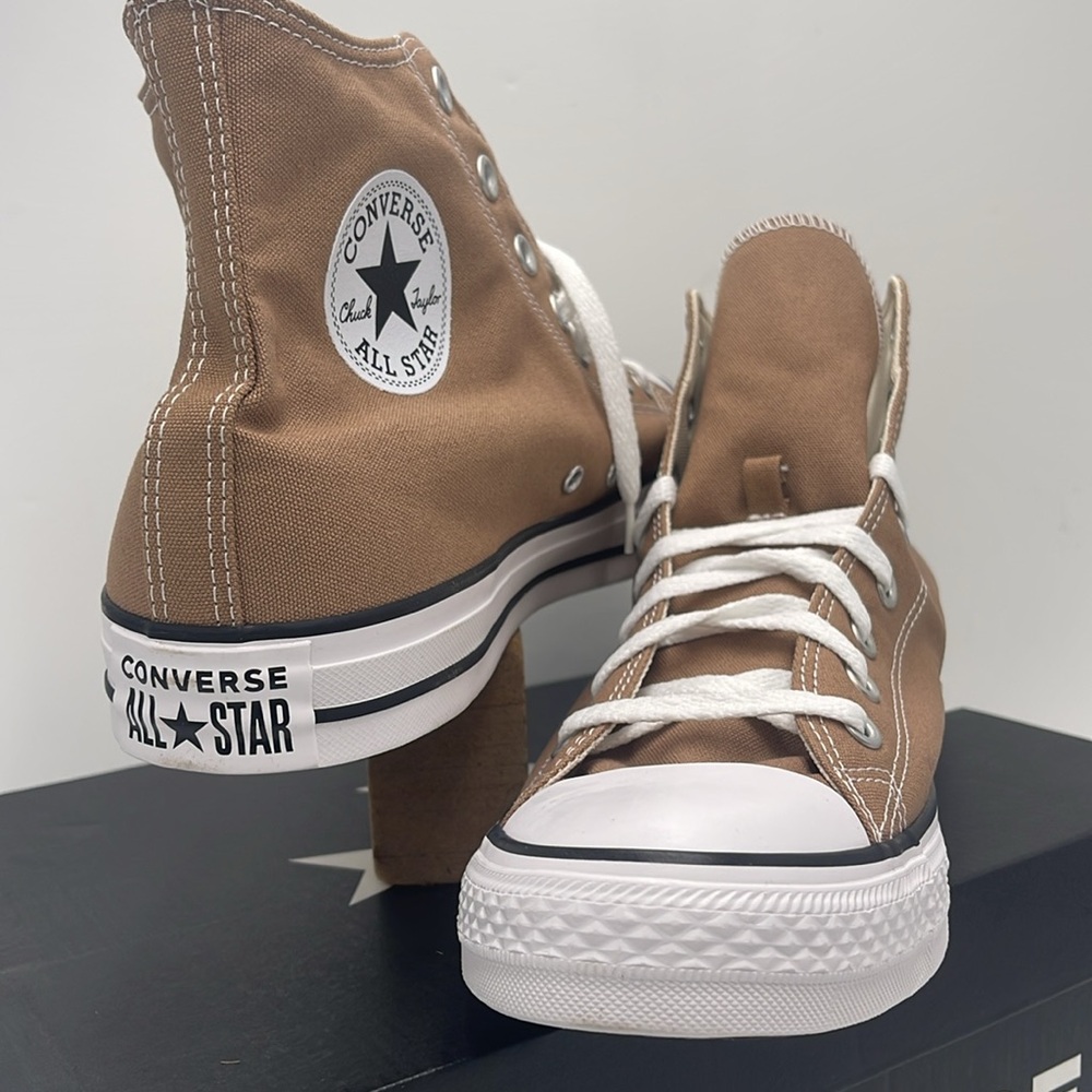 Converse Men’s All Star High Top Sneakers Chuck Taylor All Star High 'Hot Tea' - Picture 9 of 16